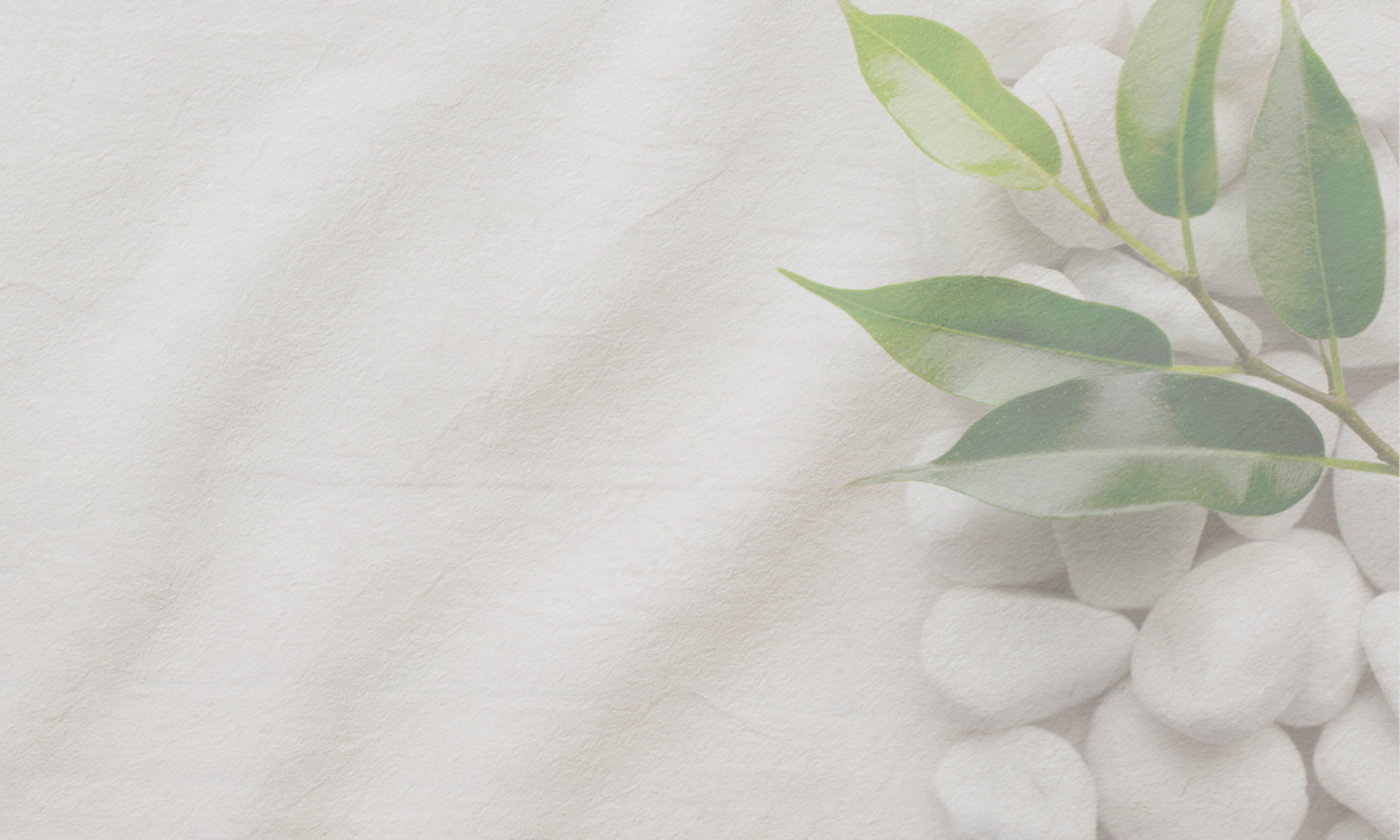 White Stones with Calming Sand